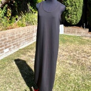 Athleta Black Sleeveless Midi/Maxi Dress, size Medium Tall